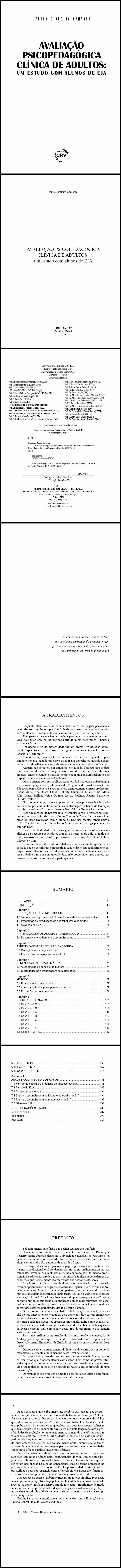 AVALIAÇÃO PSICOPEDAGÓGICA CLÍNICA DE ADULTOS:<br> um estudo com alunos do EJA